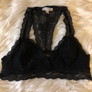 Francesca’s Black lace bralette